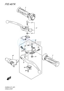 DL650 ABS V-STROM EU drawing HANDLE LEVER