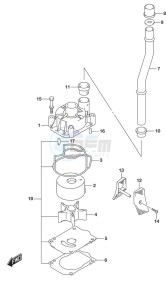 DF 200A drawing Water Pump