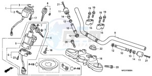 CB600FA39 Australia - (U) drawing HANDLE PIPE/TOP BRIDGE