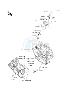 KVF 700 A [PRAIRIE 700 4X4] (A6F) A6F drawing GEAR CHANGE MECHANISM