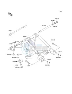 VN 800 B [VULCAN 800 CLASSIC] (B10) B10 drawing SWINGARM