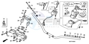 XL1000VA9 Ireland - (EK / ABS) drawing HANDLE PIPE/TOP BRIDGE