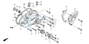 TRX450R drawing L. CRANKCASE COVER (TRX450R4,5)