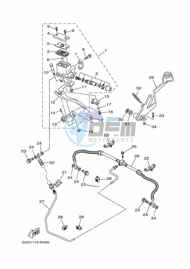 REAR MASTER CYLINDER