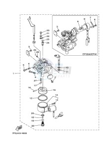 EF5500FW 357 (7P52 7P53 7P53) drawing CARBURETOR 2