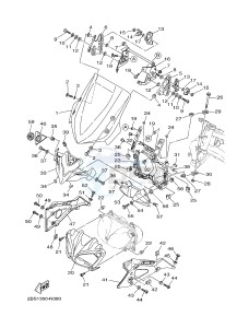 XT1200ZE SUPER TENERE ABS (2KBC) drawing WINDSHIELD