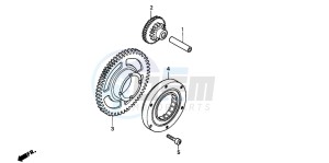 CBR1100XX SUPER BLACKBIRD drawing STARTING CLUTCH