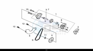 CRUISYM 300 (LV30W1Z1-EU) (L9) drawing OIL PUMP ASSY.