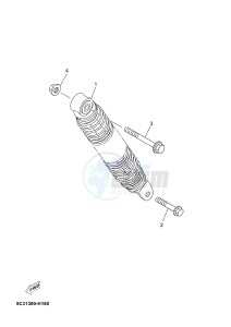 YN50FT NEO'S 4 (2ACL) drawing REAR SUSPENSION