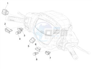 MEDLEY 125 4T IE ABS E4 2020 (EMEA) drawing Selectors - Switches - Buttons