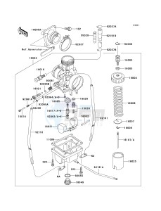 KX 65 A (A6) A6 drawing CARBURETOR