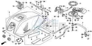 CB1300 CB1300SUPER FOUR drawing FUEL TANK