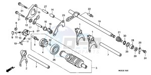 VFR1200FC drawing GEARSHIFT DRUM (VFR1200F)