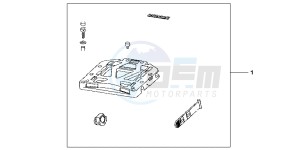 CBF1000FAC drawing REAR CARRIER