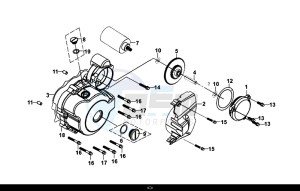 NH-T 125I (MG12B1-EU) (L9-M0) drawing LEFT CRANK CASE COVER