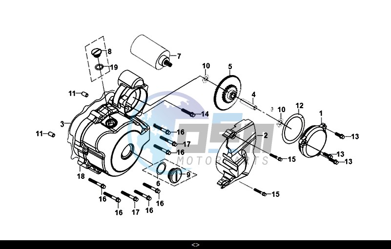 LEFT CRANK CASE COVER