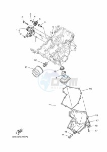 YZF250-A (B1X5) drawing OIL PUMP