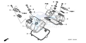 NT700VAA Europe Direct - (ED / ABS) drawing CYLINDER HEAD COVER