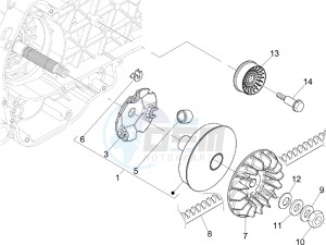 Beverly 250 e3 drawing Driving pulley