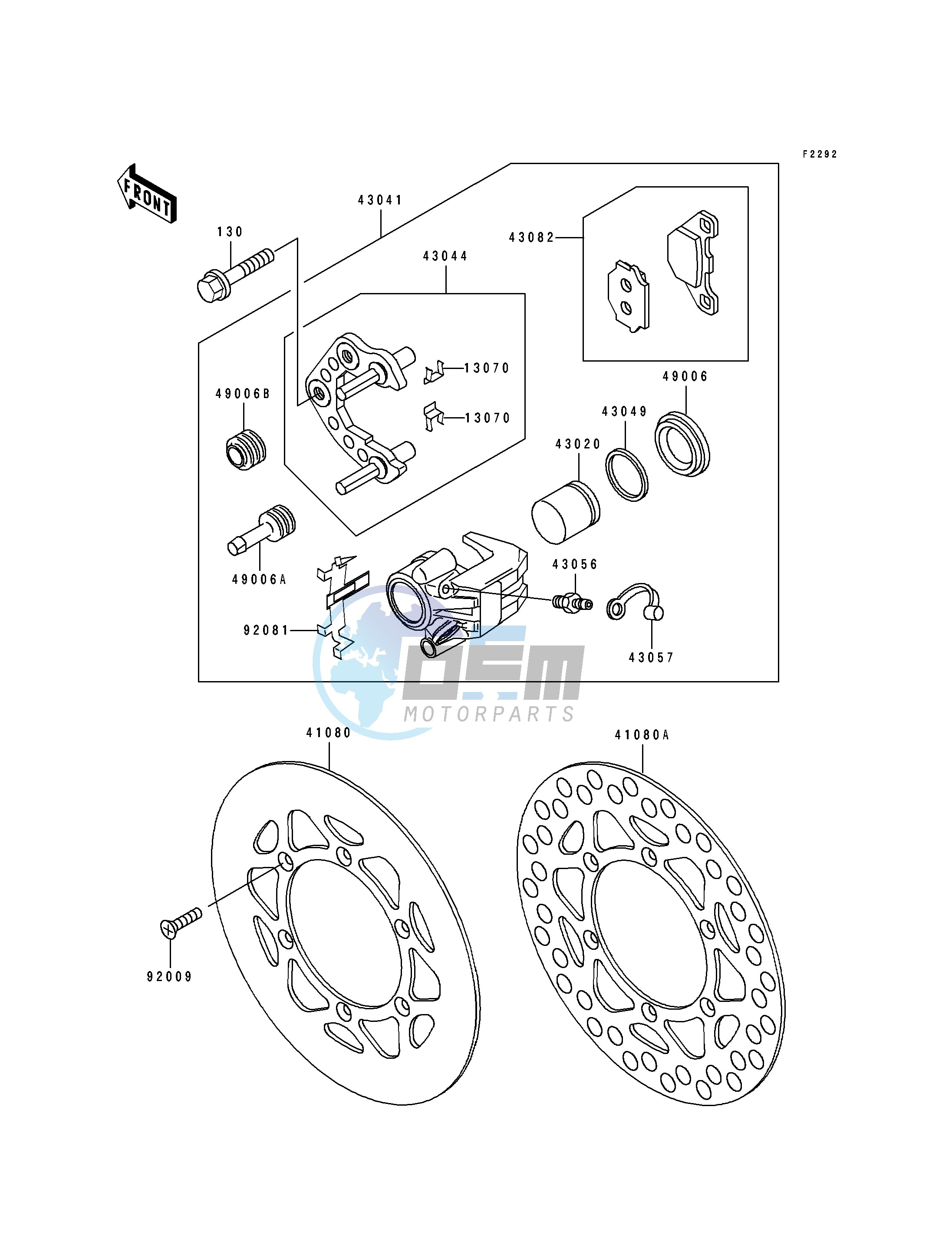 FRONT BRAKE-- KX100-B5_B6- -