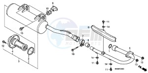 TRX250XB drawing MUFFLER