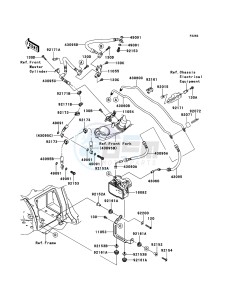 ZZR1400_ABS ZX1400FDF FR GB XX (EU ME A(FRICA) drawing Brake Piping