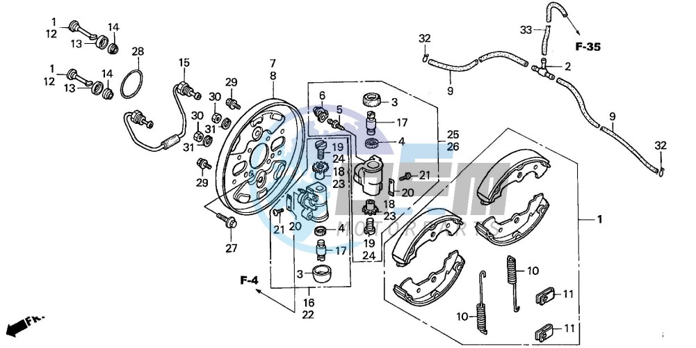 FRONT BRAKE PANEL