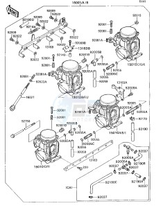 ZX 750 H [NINJA ZX-7] (H2) [NINJA ZX-7] drawing CARBURETOR