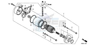 TRX250TMH Europe Direct - (ED) drawing STARTER MOTOR