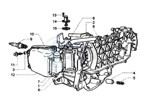 X9 EVOLUTION 250 drawing Chain Tightner - By Pass Valve