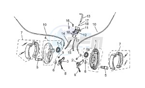 Quasar 125-180 drawing Front brake