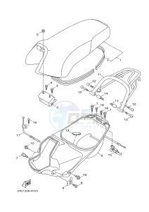 YW125CB BW'S 125 (37D7) drawing SEAT