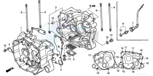 TRX250TM FOURTRAX RECON drawing CRANKCASE