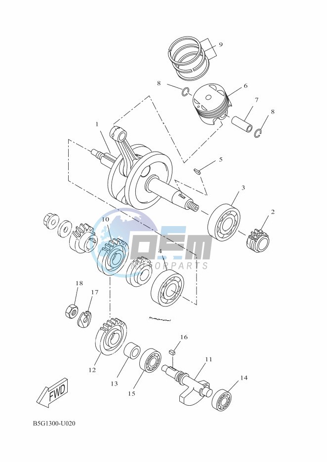 CRANKSHAFT & PISTON