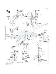 KVF 400 C [PRAIRIE 400 4X4] (C1-C4) [PRAIRIE 400 4X4] drawing HANDLEBAR -- C2 - C4- -