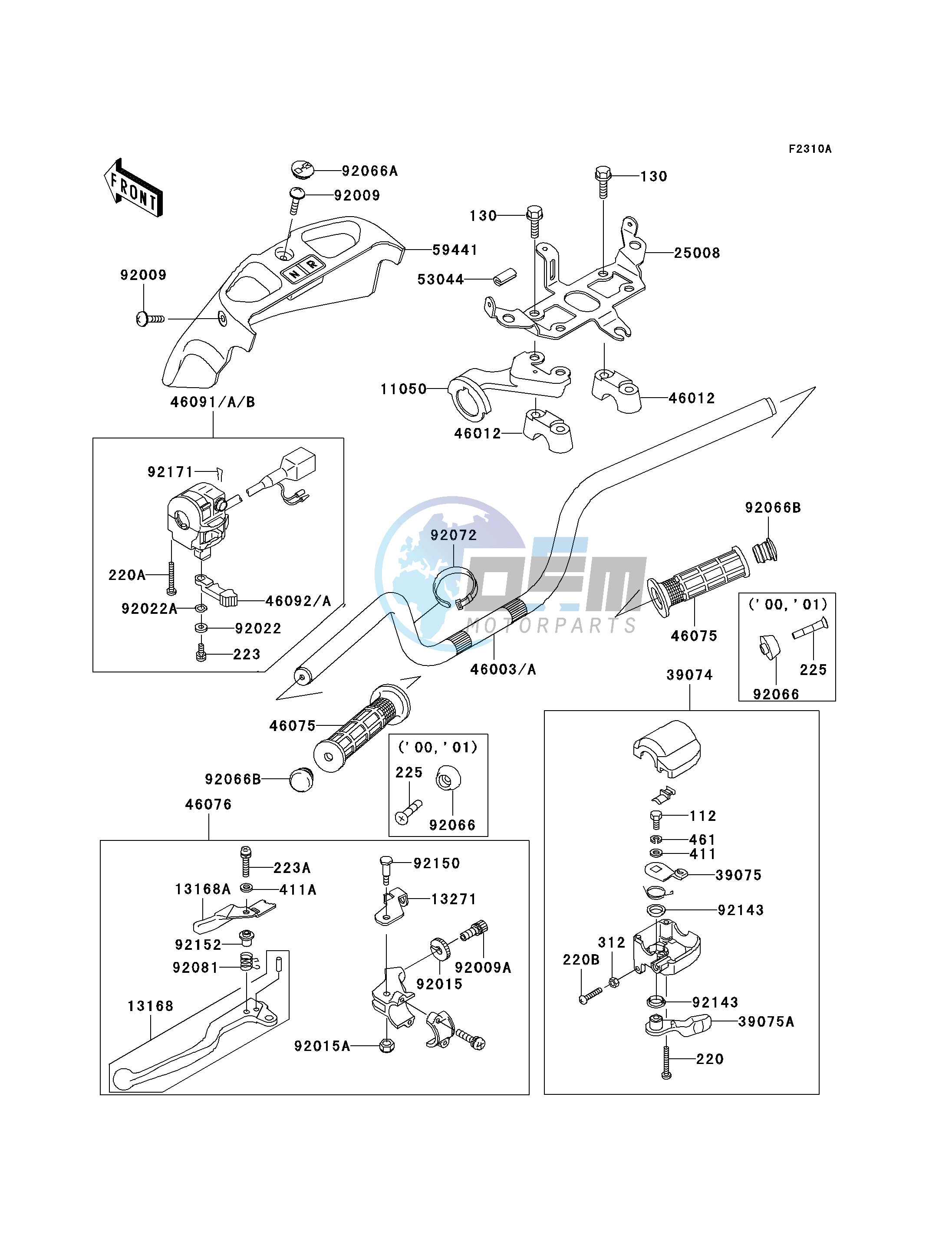 HANDLEBAR -- C2 - C4- -