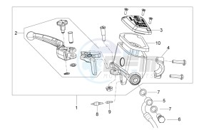 NA 850 Mana drawing Front master brake cilinder