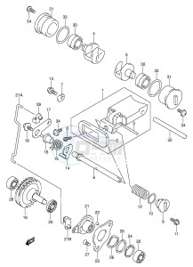 RM250 (E3-E28) drawing EXHAUST VALVE (MODEL K1)