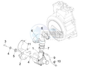 X7 125 ie Euro 3 drawing Cooler pump