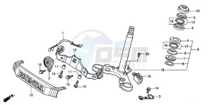 CG125 drawing STEERING STEM