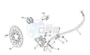 Scarabeo 50 2t e2 (eng. piaggio) drawing Front brake caliper