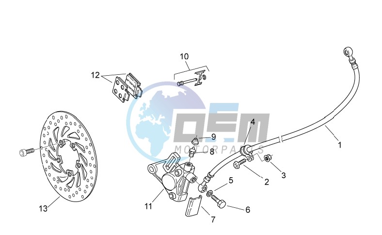 Front brake caliper