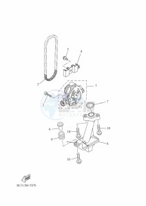 XSR700 MTM690-U (BLH1) drawing OIL PUMP