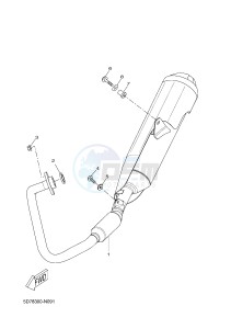 MT125A MT-125 ABS MT-125 ABS (BR35 BR35 BR35 BR35) drawing EXHAUST