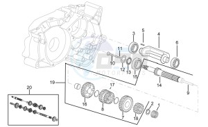 RS 50 drawing Primary gear shaft