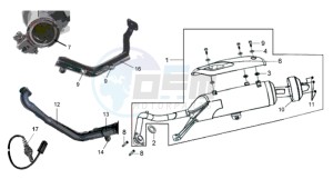 JOYRIDE 200i drawing EXHAUST