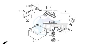 SH125R drawing BATTERY