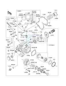 VN 1600A A[VULCAN 1600 CLASSIC] (A1-A3) [VULCAN 1600 CLASSIC] drawing FRONT BEVEL GEAR