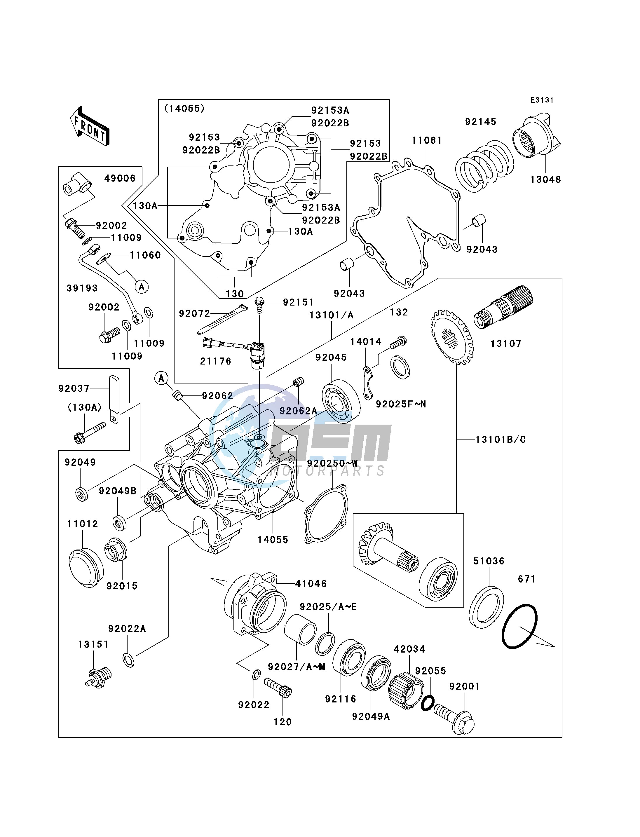 FRONT BEVEL GEAR