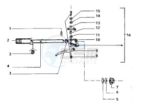 FL2 HP 50 drawing Handlebar control right